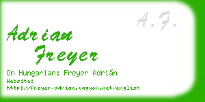 adrian freyer business card