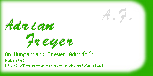 adrian freyer business card